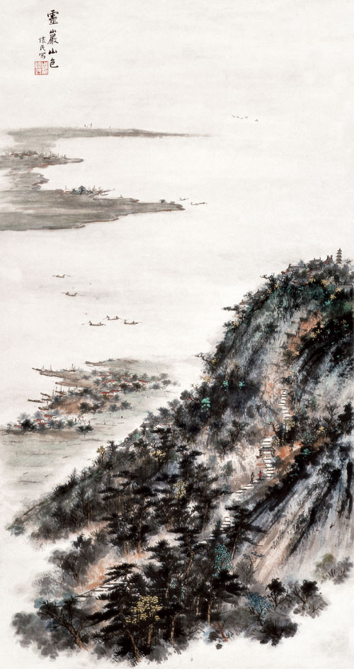 灵岩山色
