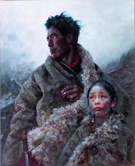 穿越狼谷2007年 160x130cm