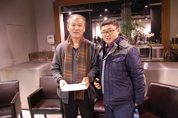 申少君先生与主编杨洋合影