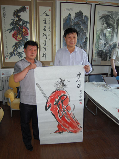 总经理杨文超与张宝瑞合影