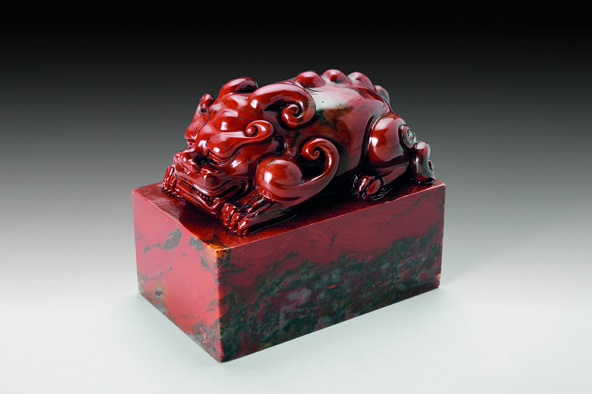 中华瑰宝—吉祥印纽系列 3.5cmX8cmX7cm 台湾•廖一刀作品