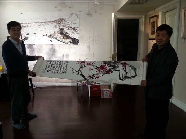 南海岩老师赠与《艺术天成》杂志社作品留念
