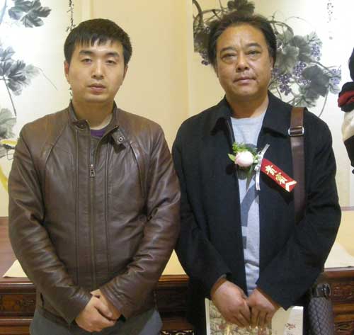 中国美术家协会会员、中国书画家协会理事刘玖桩与林少云合影