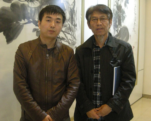 中国收藏家协会会员荆为平与林少云合影