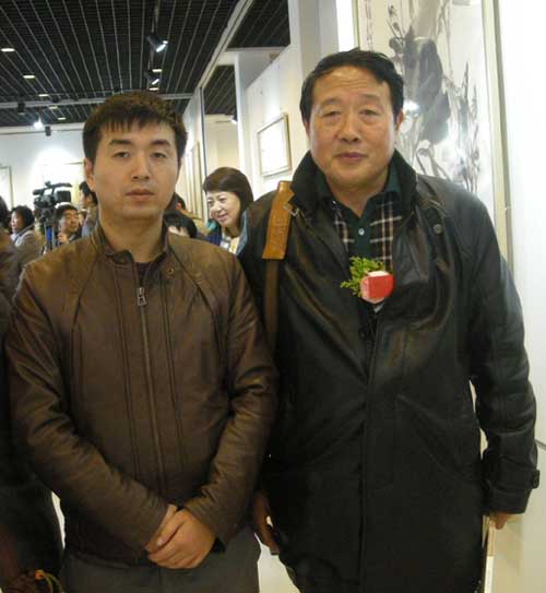 著名画家傅振江与林少云合影