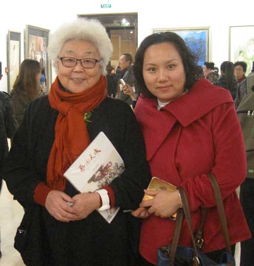 著名画家潘吾华与宁文艳合影