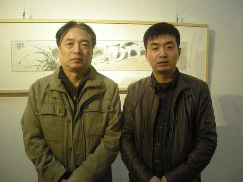 中国美术家协会会员化建国与林少云合影