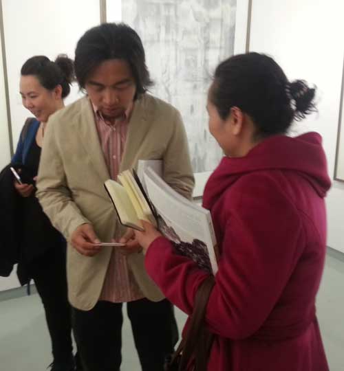 著名国画家张明弘与宁文艳合影