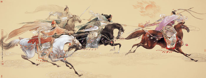 三英战吕布--347cm×132cm--2007年