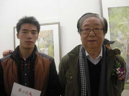 画家孙克与程兵合影