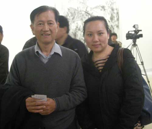 国家一级美术师赵文元与宁文艳合影