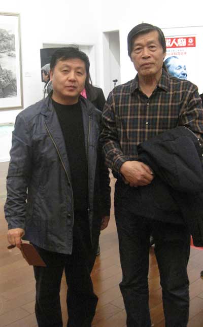 中国美术家协会理事程振国与《艺术天成》总编辑杨文超合影