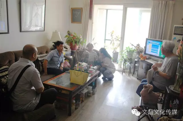 <b>《艺术天成》杂志社社长杨文超拜访蒋采苹先生和潘世勋先生</b>