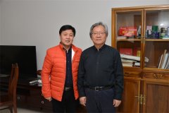 <b>《艺术天成》杂志社杨文超社长拜访著名画家王同仁先生</b>
