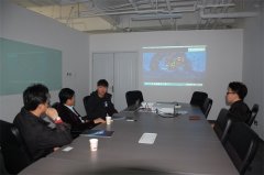 文超文化传媒公司总经理杨文超受邀到访“蓝海彤翔”商谈合作事宜