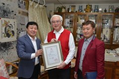 《艺术天成》杂志社社长杨文超拜访著名画家李燕