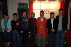 沈重、万威、陈伟艺术家到访北京世纪文超文化传媒有限公司