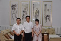 《艺术天成》杂志总编辑杨文超拜访著名画家赵建成先生